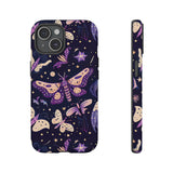 Phone Case - Purple Butterfly Print Tough Case