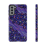 Purple Animal Print Tough Phone Case