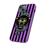 Striped Snake and Panther Tattoo Style Tough Phone Case