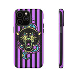Striped Snake and Panther Tattoo Style Tough Phone Case