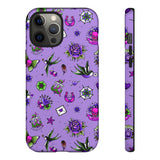 Retro Old School Lilac Tattoo Tough Cases