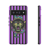 Striped Snake and Panther Tattoo Style Tough Phone Case