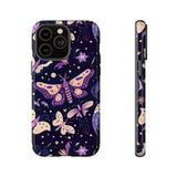 Phone Case - Purple Butterfly Print Tough Case
