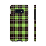 Green Tartan Goth Tough Phone Case