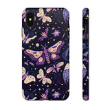 Phone Case - Purple Butterfly Print Tough Case