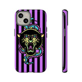 Striped Snake and Panther Tattoo Style Tough Phone Case