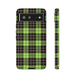 Green Tartan Goth Tough Phone Case