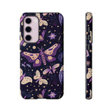 Phone Case - Purple Butterfly Print Tough Case