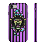 Striped Snake and Panther Tattoo Style Tough Phone Case