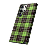 Green Tartan Goth Tough Phone Case