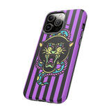 Striped Snake and Panther Tattoo Style Tough Phone Case