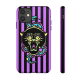 Striped Snake and Panther Tattoo Style Tough Phone Case