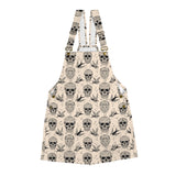 Tattoo Flash Unisex Shortalls β Beige Skull & Swallow Edition