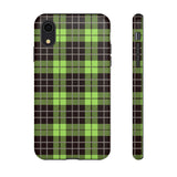 Green Tartan Goth Tough Phone Case
