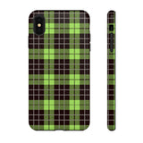 Green Tartan Goth Tough Phone Case