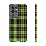 Green Tartan Goth Tough Phone Case