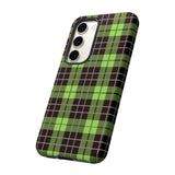 Green Tartan Goth Tough Phone Case