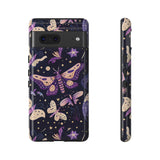 Phone Case - Purple Butterfly Print Tough Case