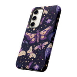 Phone Case - Purple Butterfly Print Tough Case