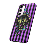 Striped Snake and Panther Tattoo Style Tough Phone Case