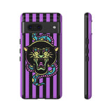 Striped Snake and Panther Tattoo Style Tough Phone Case