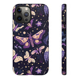 Phone Case - Purple Butterfly Print Tough Case