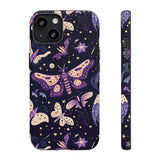 Phone Case - Purple Butterfly Print Tough Case