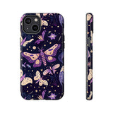 Phone Case - Purple Butterfly Print Tough Case