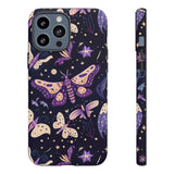Phone Case - Purple Butterfly Print Tough Case