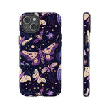 Phone Case - Purple Butterfly Print Tough Case