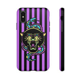 Striped Snake and Panther Tattoo Style Tough Phone Case