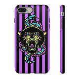 Striped Snake and Panther Tattoo Style Tough Phone Case