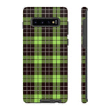 Green Tartan Goth Tough Phone Case
