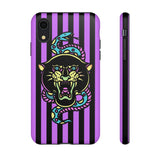 Striped Snake and Panther Tattoo Style Tough Phone Case