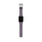 Grey and Pink Leopard Print Apple Watch Band