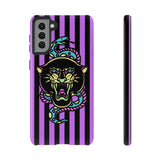 Striped Snake and Panther Tattoo Style Tough Phone Case