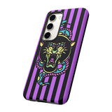 Striped Snake and Panther Tattoo Style Tough Phone Case