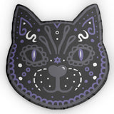 Sugar skull kitty cushion rockabilly home sofa