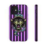 Striped Snake and Panther Tattoo Style Tough Phone Case