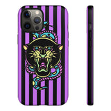 Striped Snake and Panther Tattoo Style Tough Phone Case