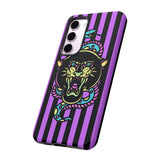 Striped Snake and Panther Tattoo Style Tough Phone Case