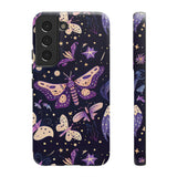 Phone Case - Purple Butterfly Print Tough Case