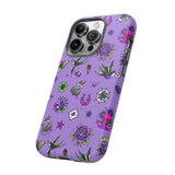 Retro Old School Lilac Tattoo Tough Cases
