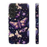 Phone Case - Purple Butterfly Print Tough Case