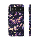 Phone Case - Purple Butterfly Print Tough Case