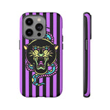 Striped Snake and Panther Tattoo Style Tough Phone Case