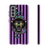 Striped Snake and Panther Tattoo Style Tough Phone Case