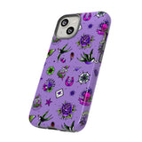 Retro Old School Lilac Tattoo Tough Cases