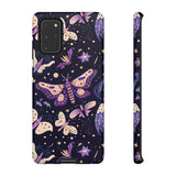 Phone Case - Purple Butterfly Print Tough Case