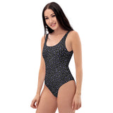 Lilac Leopard Print One-Piece Swimsuit